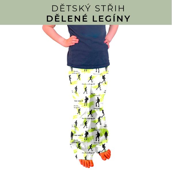 Dětský střih - Dělené legíny