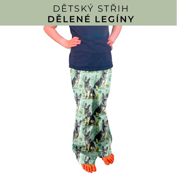 Dětský střih - Dělené legíny