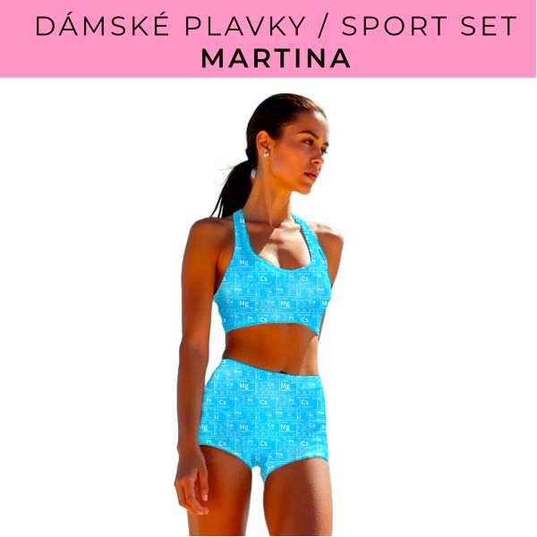 Dámský střih - plavky / sportovní set Martina