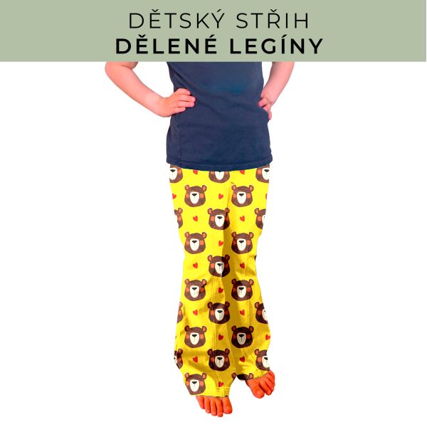 Dětský střih - Dělené legíny