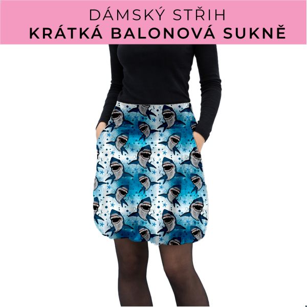 Dámský střih - balonová krátká sukně