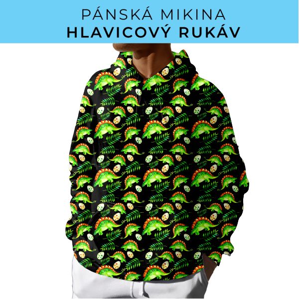 PÁNSKÝ střih - mikina s kapucí
