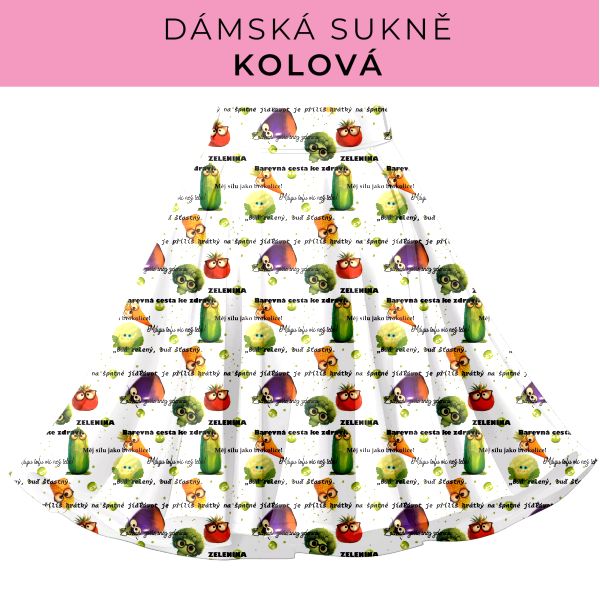 DÁMSKÝ střih - Kolová sukně