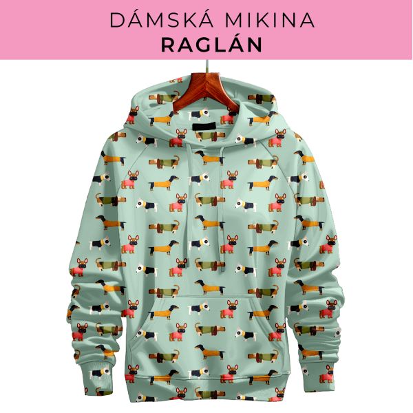 DÁMSKÝ střih - mikina raglán