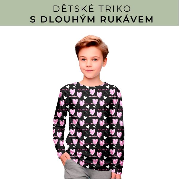 DĚTSKÝ střih - triko dlouhý rukáv