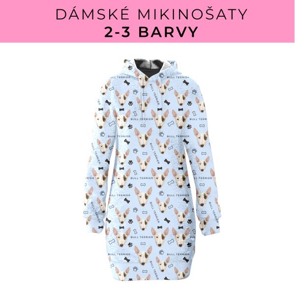DÁMSKÝ střih - Mikinošaty 2-3 barvy