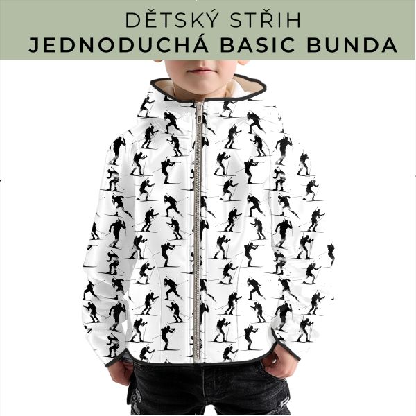 Dětský střih - jednoduchá dětská BASIC  bunda
