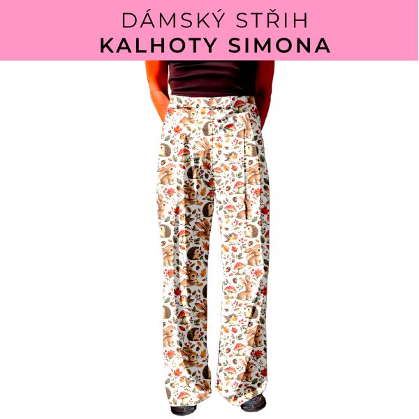 Dámský střih - kalhoty Simona
