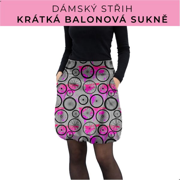 Dámský střih - balonová krátká sukně