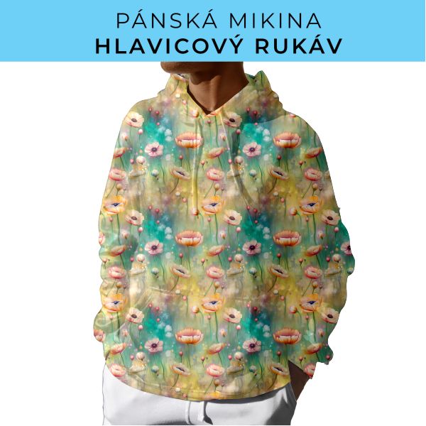 PÁNSKÝ střih - mikina s kapucí