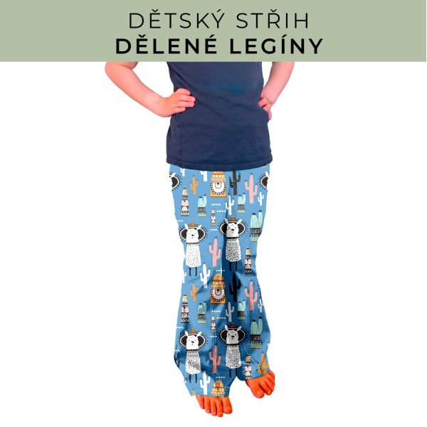 Dětský střih - Dělené legíny