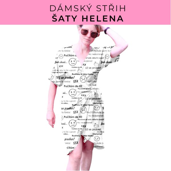 Dámský střih na šaty  Helena