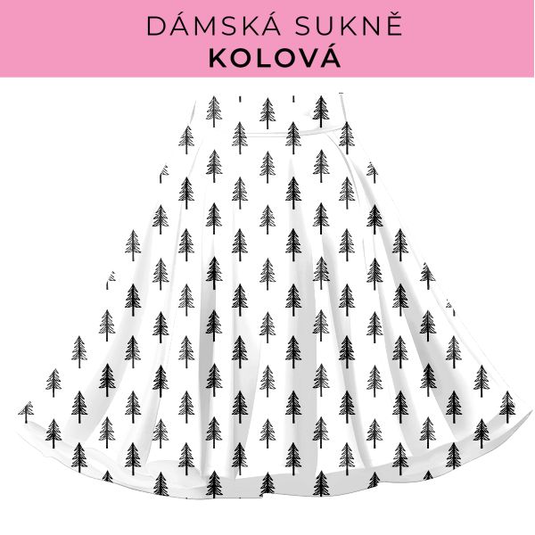 DÁMSKÝ střih - Kolová sukně