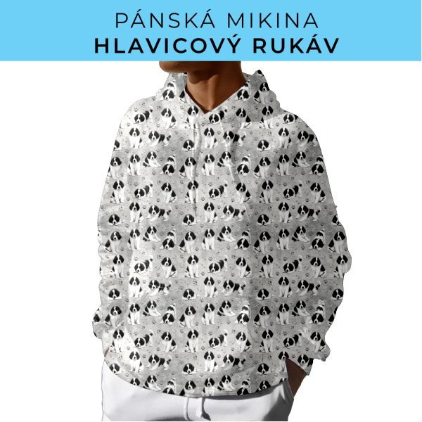 PÁNSKÝ střih - mikina s kapucí