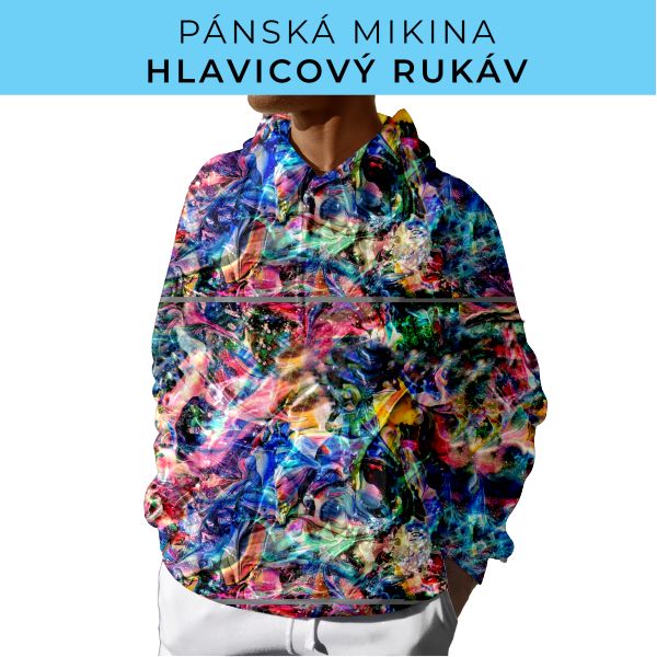 PÁNSKÝ střih - mikina s kapucí