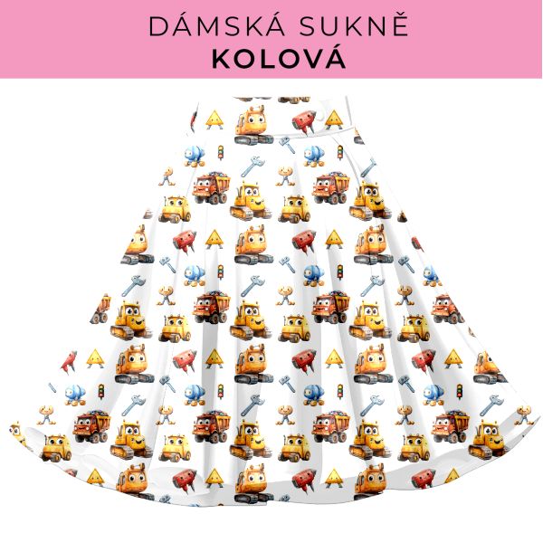 DÁMSKÝ střih - Kolová sukně