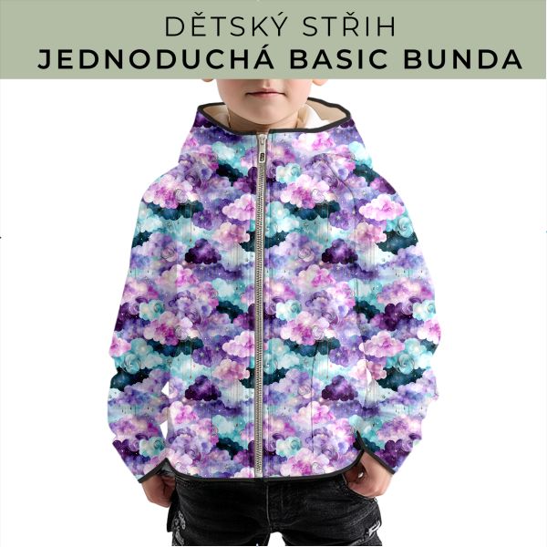 Dětský střih - jednoduchá dětská BASIC  bunda