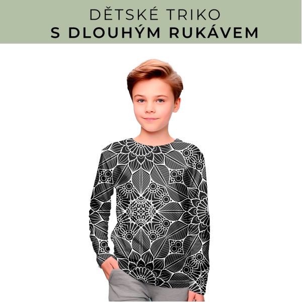 DĚTSKÝ střih - triko dlouhý rukáv