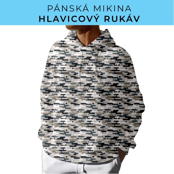 PÁNSKÝ střih - mikina s kapucí