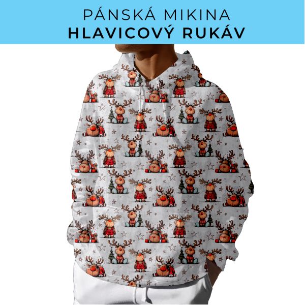 PÁNSKÝ střih - mikina s kapucí
