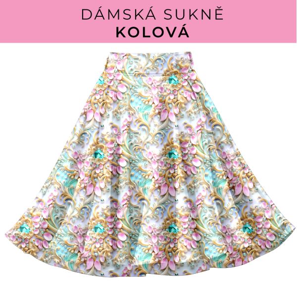 DÁMSKÝ střih - Kolová sukně