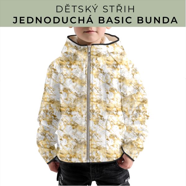 Dětský střih - jednoduchá dětská BASIC  bunda