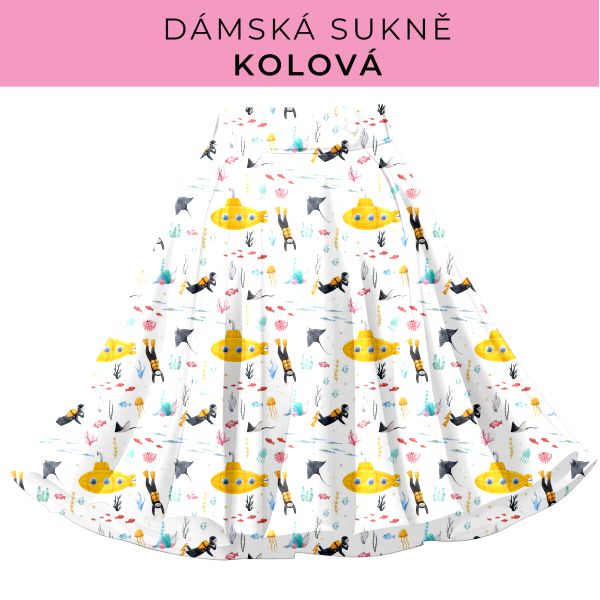 DÁMSKÝ střih - Kolová sukně