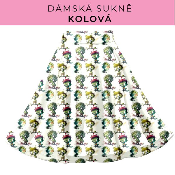 DÁMSKÝ střih - Kolová sukně