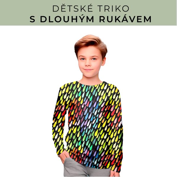 DĚTSKÝ střih - triko dlouhý rukáv