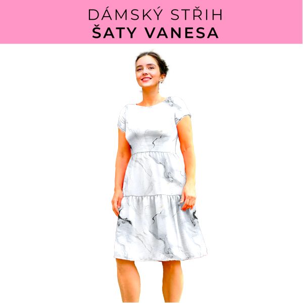 Dámský střih šaty Vanesa