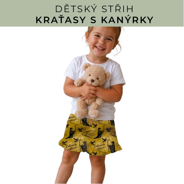 Dětský střih - Kraťásky s kanýrkem
