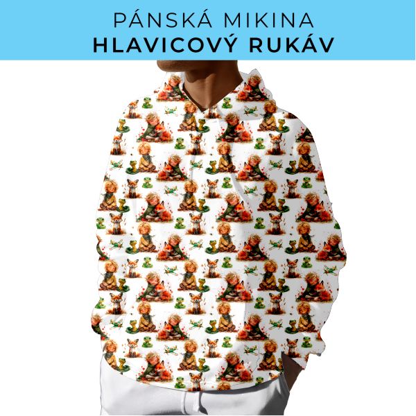 PÁNSKÝ střih - mikina s kapucí