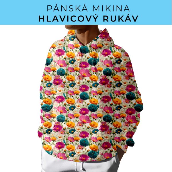 PÁNSKÝ střih - mikina s kapucí