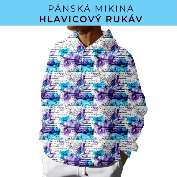 PÁNSKÝ střih - mikina s kapucí