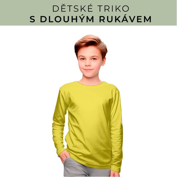 DĚTSKÝ střih - triko dlouhý rukáv