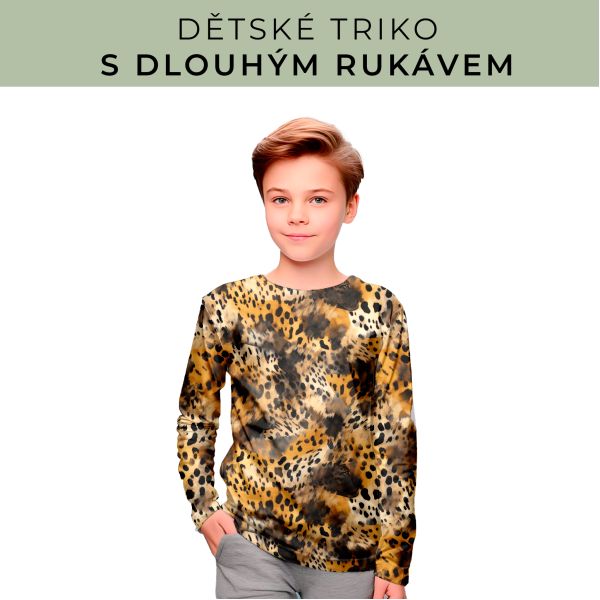 DĚTSKÝ střih - triko dlouhý rukáv