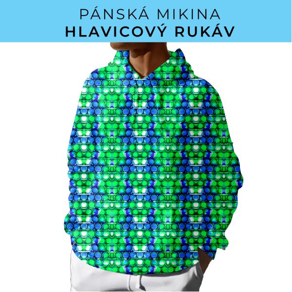 PÁNSKÝ střih - mikina s kapucí