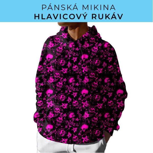 PÁNSKÝ střih - mikina s kapucí