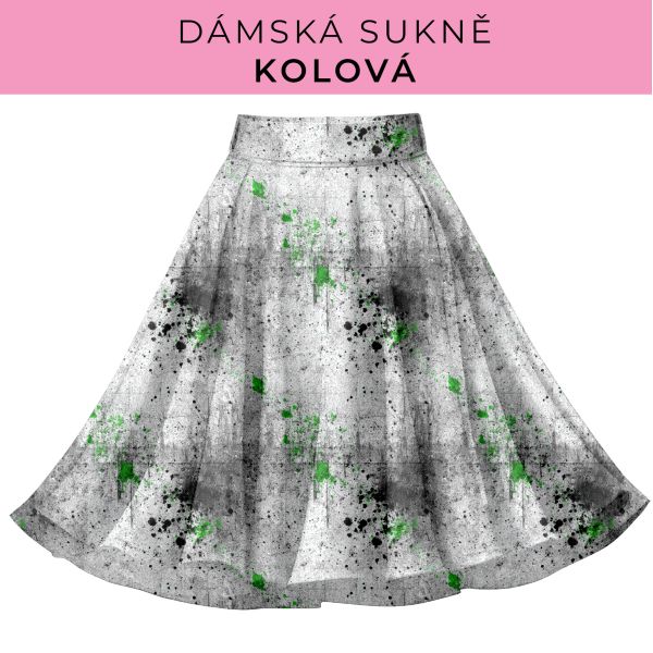 DÁMSKÝ střih - Kolová sukně