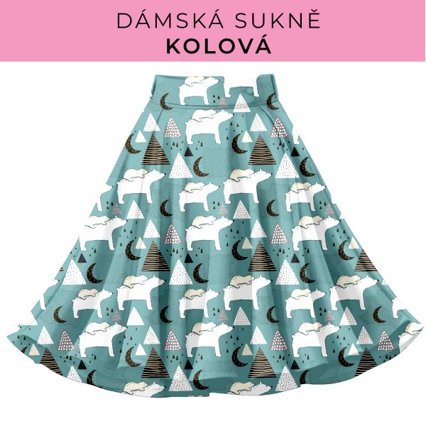 DÁMSKÝ střih - Kolová sukně