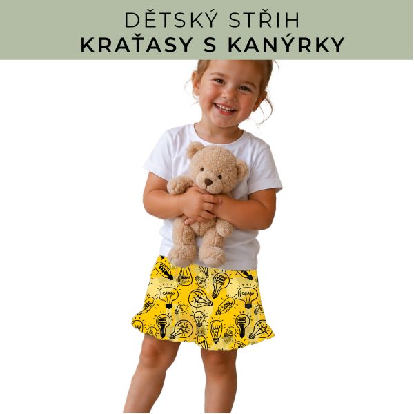 Dětský střih - Kraťásky s kanýrkem