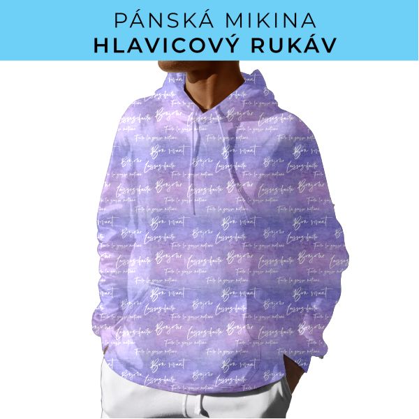PÁNSKÝ střih - mikina s kapucí