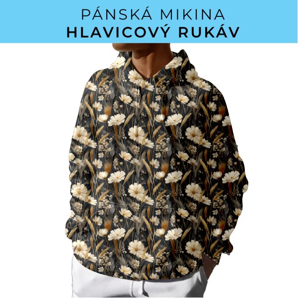 PÁNSKÝ střih - mikina s kapucí
