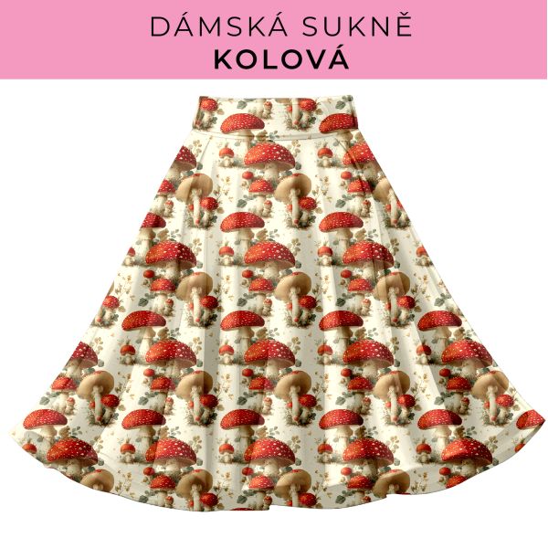 DÁMSKÝ střih - Kolová sukně