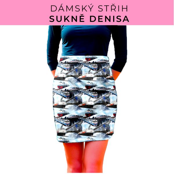 Dámský střih - Dámská sukně Denisa
