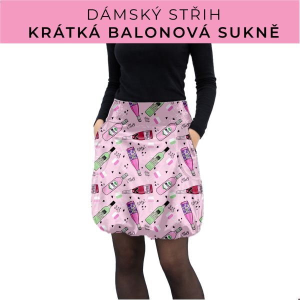 Dámský střih - balonová krátká sukně