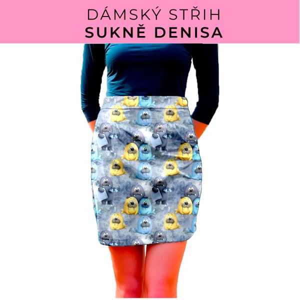 Dámský střih - Dámská sukně Denisa