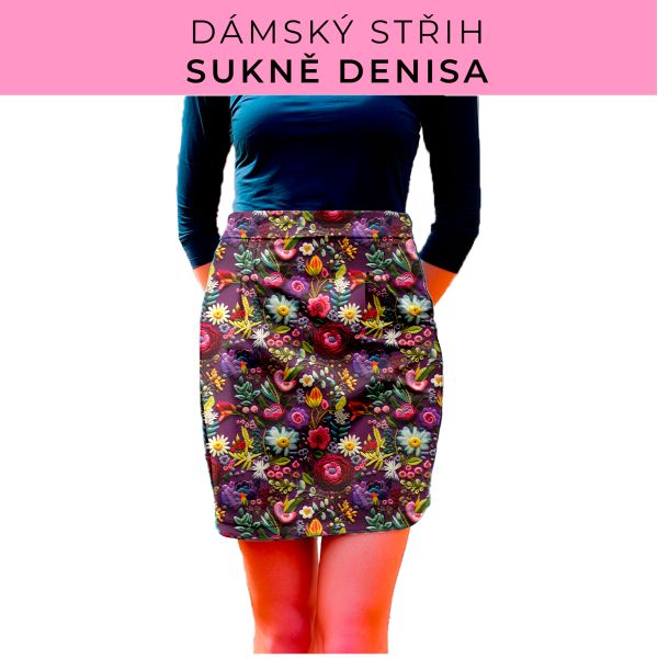 Dámský střih - Dámská sukně Denisa
