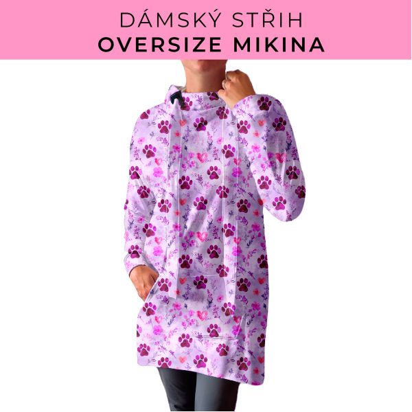 DÁMSKÝ střih - Oversize mikina