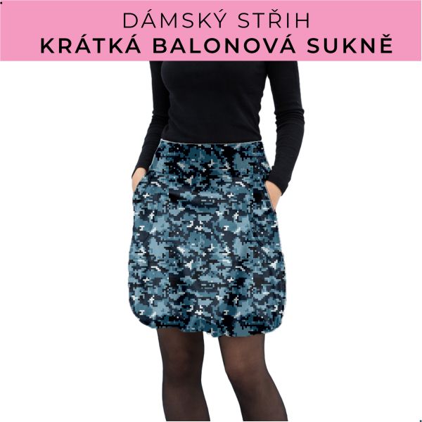 Dámský střih - balonová krátká sukně